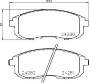 OEM PAD KIT, DISC BRAKE NP2046