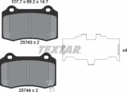 OEM BRAKE PAD RR-TESLA(90D/100D) 2574301