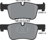 OEM PAD KIT, DISC BRAKE 2550601