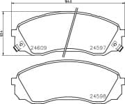 OEM PAD KIT, DISC BRAKE NP6005