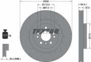 OEM BRAKE DISC,VENT/FRT-M(W166) 92254405