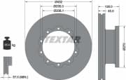 OEM BRAKE DISC COMMERCIAL VEHICLES 93087000