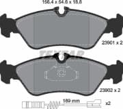 OEM BRAKE PAD SET/SPRINTER 2390101