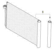 OEM CONDENSER,A/C-5(F60) 64509122825