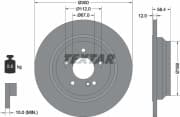 OEM BRAKE DISC,UNVENTE-REAR S(W221 92176503