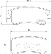 OEM PAD KIT, DISC BRAKE NP3004