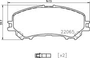 OEM PAD KIT, DISC BRAKE NP2078