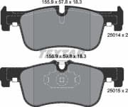 OEM PAD KIT, DISC BRAKE 2501401