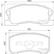 OEM PAD KIT, DISC BRAKE NP1034