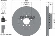 OEM BRAKE DISC-FR/BMW-1(E87, F20) 92264925