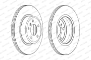 OEM BRAKE ROTOR VENTILATED F10-5SR DDF2039C