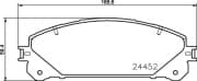 OEM PAD KIT, DISC BRAKE NP1109