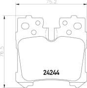 OEM PAD KIT, DISC BRAKE NP1080