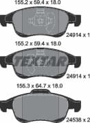 OEM PAD KIT, DISC BRAKE 2491401