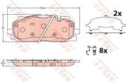 OEM PAD KIT, DISC BRAKE GDB2190