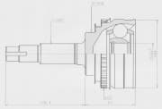 OEM CV JOINT(32*56*26*80.0) TO027A48