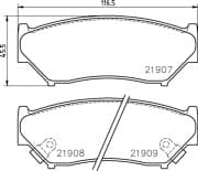 OEM PAD KIT, DISC BRAKE NP9005