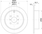 OEM BRAKE DISC ROTOR ND1081K