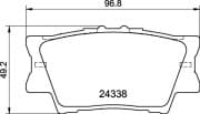 OEM PAD KIT, DISC BRAKE NP1016