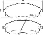 OEM PAD KIT, DISC BRAKE NP6018