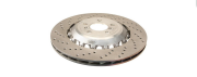 OEM Brake disc, ventilated, perforated, left 34212284103