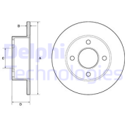 OEM BRAKE DISC (DOUBLE PACK) BG2343