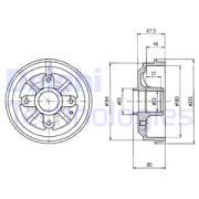 OEM BRAKE DRUM BF324