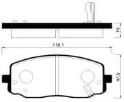 OEM BRAKE PAD HP1025