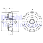 OEM BRAKE DRUM BF487