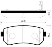 OEM PAD KIT, DISC BRAKE HP1035