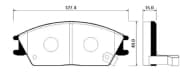 OEM PAD KIT, DISC BRAKE HP0004