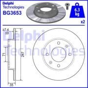 OEM BRAKE DISC (DOUBLE PACK) BG3653