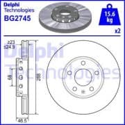 OEM BRAKE DISC (DOUBLE PACK) BG2745