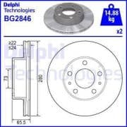 OEM BRAKE DISC (DOUBLE PACK) BG2846