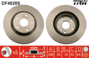 OEM BRAKE ROTOR DF4828S