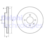 OEM BRAKE DISC (DOUBLE PACK) BG2455