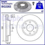 OEM BRAKE DISC (DOUBLE PACK) BG2282