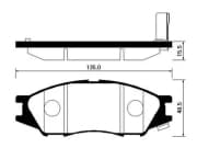 OEM PAD KIT, DISC BRAKE HP3004