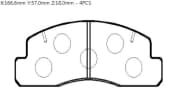 OEM PAD KIT, DISC BRAKE HP9104