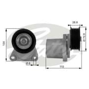 OEM TENSIONER ASSY, PULLEY T38204