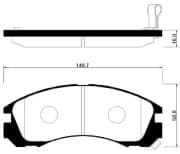 OEM PAD KIT, DISC BRAKE HP0025