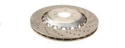 OEM Brake disc ventilated, perforated, right 34212284104