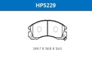 OEM PAD KIT, DISC BRAKE HP5229