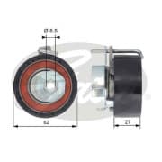 OEM TENSIONER ASSY, PULLEY T43171