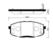 OEM PAD KIT, DISC BRAKE HP0040