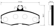 OEM BRAKE PAD HP0035