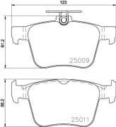 OEM PAD KIT, DISC BRAKE 8DB355020261