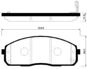 OEM PAD KIT, DISC BRAKE HP0029