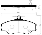 OEM PAD KIT, DISC BRAKE HP0019