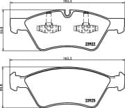 OEM PAD KIT, DISC BRAKE 8DB355012011